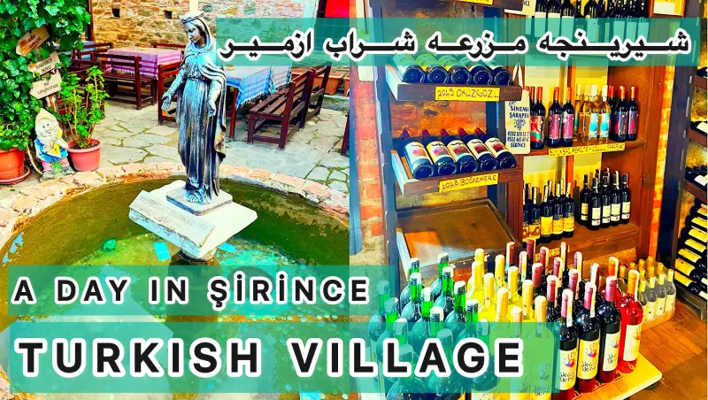 ولاگ سفر به شیرینجه ترکیه مزرعه شراب ها