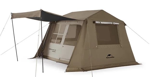 ⛺ بررسی کامل چادر نیچرهایک Village 6 | تجربه آنباکس و نصب در کنار دریا